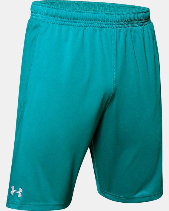 Men's UA Locker 9" Pocketed Shorts, Green, pdpMainDesktop image number 0